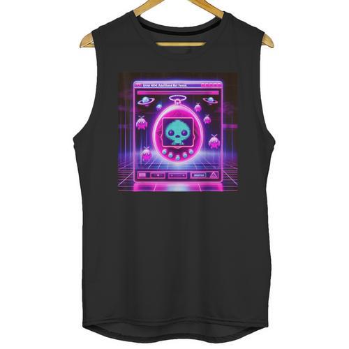 Retro Nostalgia Vaporwave- Error 404 Unisex Tank Top - Figerry