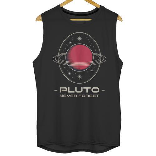 Retro Pluto Never Forget Classic Planet Pluto Nostalgia Unisex Tank Top - Figerry