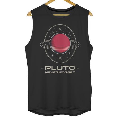 Retro Pluto Never Forget Classic Planet Pluto Nostalgia Unisex Tank Top - Figerry