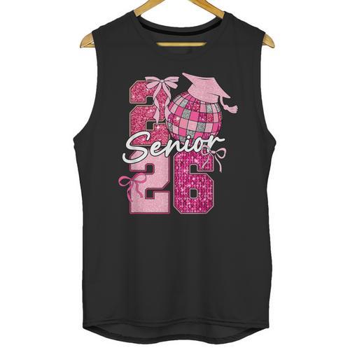 Retro Senior 2026 Coquette Bow Graduation Class Of 2026 Unisex Tank Top - Best Gift Smart