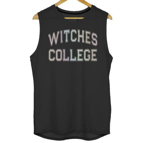 Retro Stay Away From Me WITCHES COLLEGE Introvert AntiSocial Unisex Tank Top - Raresse