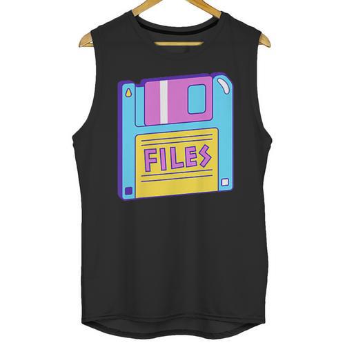 Retro TechnologyOld School Floppy Nostalgia 90s Generation Unisex Tank Top - Figerry