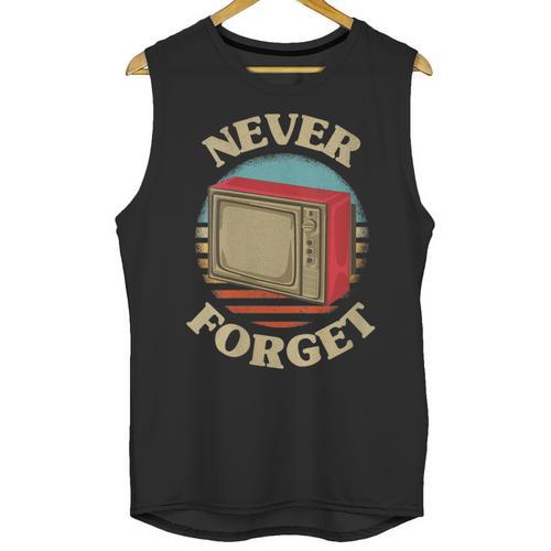 Retro TV Never Forget Nostalgia Vintage Unisex Tank Top - Figerry