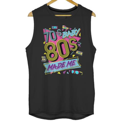 Retro Vintage 70's Baby 80's Made Me Nostalgia Classic Unisex Tank Top - Figerry