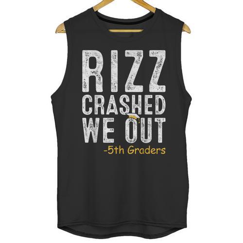 Rizz Crashed We Out 5th Grade Graduation Fifth Graders Unisex Tank Top - Best Gift Smart