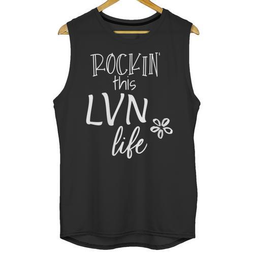 Rockin This Life Cute LVN Graphic For Nurse Graduation Unisex Tank Top - Best Gift Smart