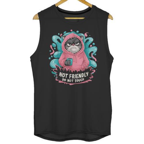 Sarcastic Loner Introvert Clothing Not Friendly Do Not Touch Small Unisex Tank Top - Raresse
