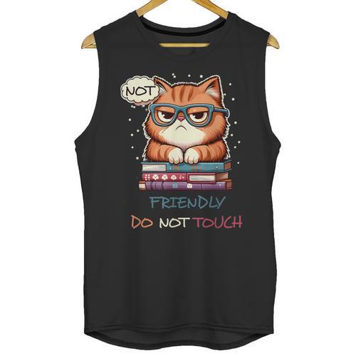 Sarcastic Loner Introvert Not a Friendly Do Not Touchs Unisex Tank Top - Raresse