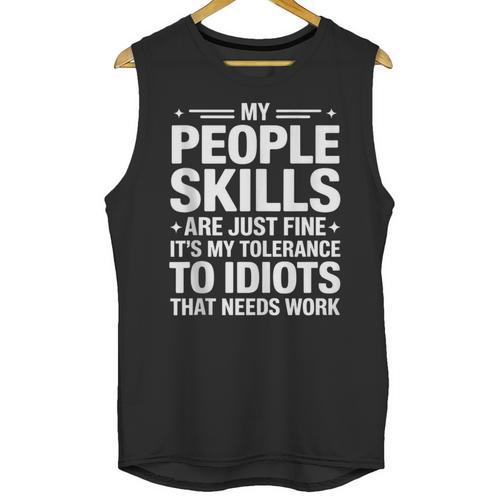 Sarcastic Saying Humor Introvert Workplace Attitude Unisex Tank Top - Raresse