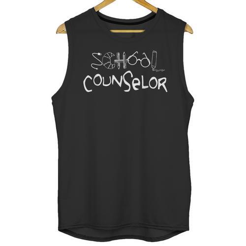 School Counselor t Shirt Teacher Graduation Outfit Idea Men Women Unisex Tank Top - Best Gift Smart