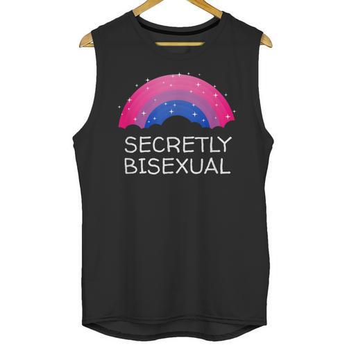 Secretly Bisexual Bi Introvert Bi Pride Antisocial LGBTQ Unisex Tank Top - Raresse