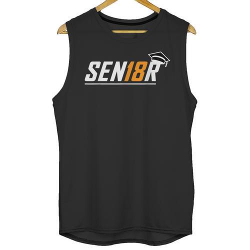 Senior 18 High School Graduation Eighteen Year Old Grad Unisex Tank Top - Best Gift Smart