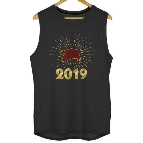 Senior 2019 Graduation Shirt Burgundy Gold Class Colors G23 Unisex Tank Top - Best Gift Smart