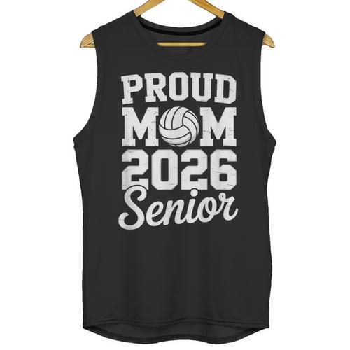 Senior 2026 Volleyball Mom High School Graduation Outfit Unisex Tank Top - Best Gift Smart