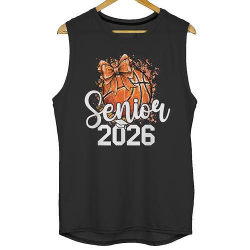 Senior Basketball Class Of 2026 Coquette Graduation Day Unisex Tank Top - Best Gift Smart