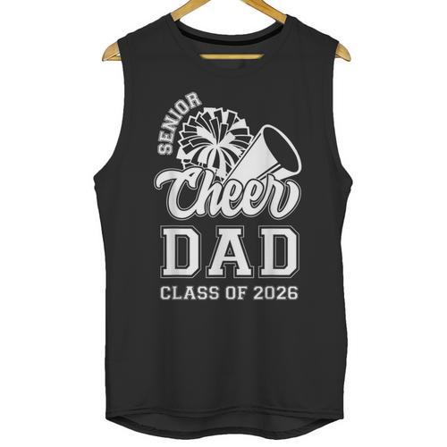 Senior Cheerleader Dad Cheer Class Of 2026 Graduation Men Unisex Tank Top - Best Gift Smart