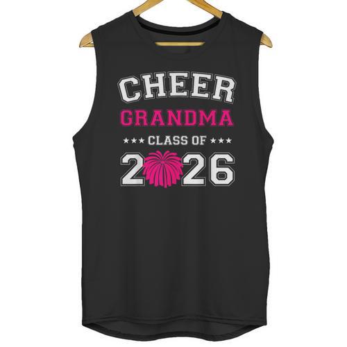 Senior Cheerleader Grandma Cheer Class Of 2026 Graduation Unisex Tank Top - Best Gift Smart
