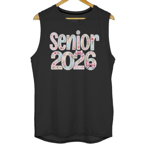 Senior Class Of 2026 Graduation 2026 Coquette Pink Bow Cute Unisex Tank Top - Best Gift Smart
