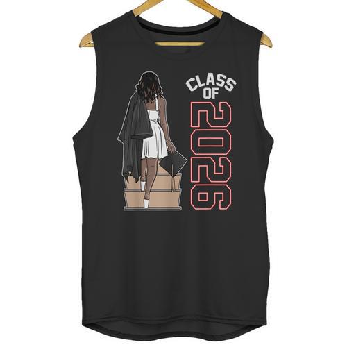 Senior Class Of 2026 Melanin Girl 2026 Graduation Unisex Tank Top - Best Gift Smart