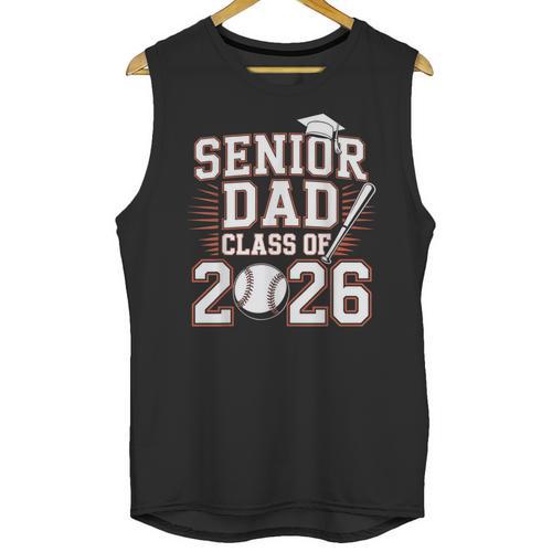Senior Dad Class Of 2026 Graduate Baseball 2026 Graduation Unisex Tank Top - Best Gift Smart