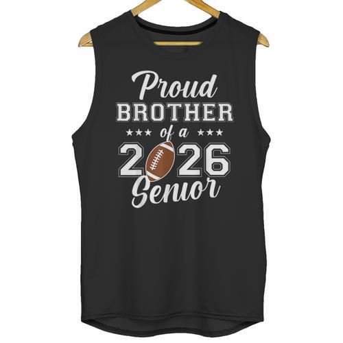 Senior Football Brother Class Of 2026 Graduation Graduate Unisex Tank Top - Best Gift Smart