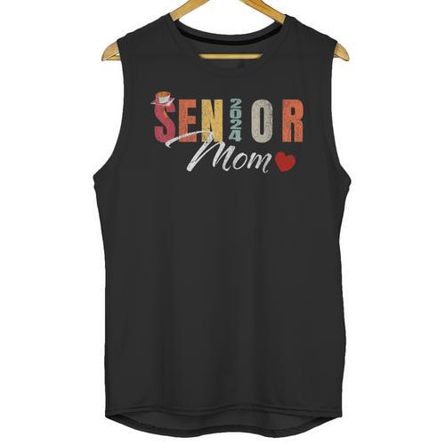 Senior Mom 2024 Graduation Heart Class Of 2024 Unisex Tank Top - Best Gift Smart