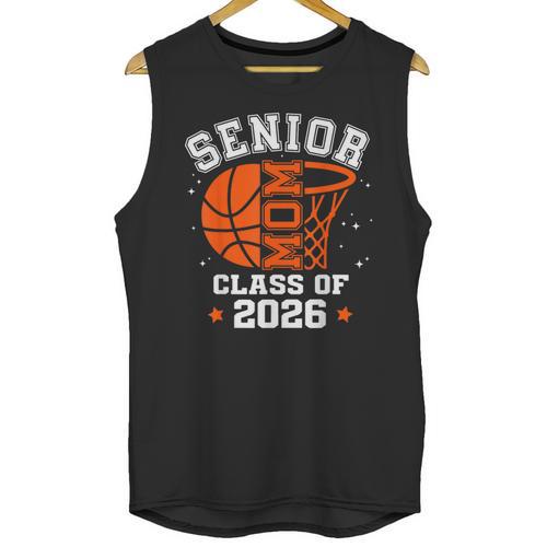 Senior Mom Class Of 2026 Basketball Graduation Unisex Tank Top - Best Gift Smart