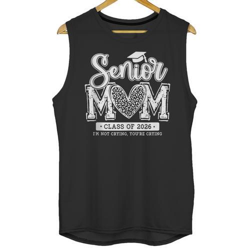 Senior Mom Class Of 2026 Senior Mama 2026 Graduation Leopard Unisex Tank Top - Best Gift Smart