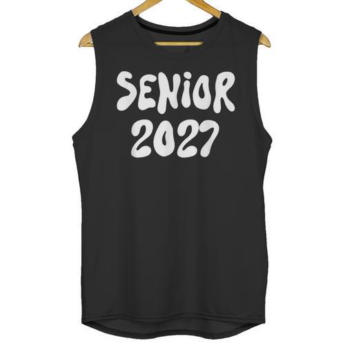 Senior Retro Class Of 2027 Graduation High School College Unisex Tank Top - Best Gift Smart
