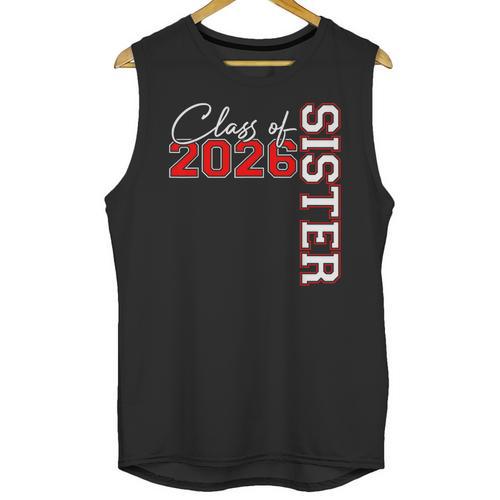 Senior Sister Class Of 2026 Proud Big Sis Graduation Family Unisex Tank Top - Best Gift Smart