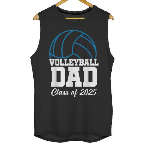 Senior Volleyball Dad Class Of 2025 Graduation Graduate Unisex Tank Top - Best Gift Smart