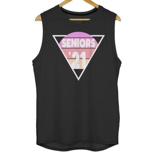 Seniors 2021 For Her Him Retro 21 Graduation Class Unisex Tank Top - Best Gift Smart