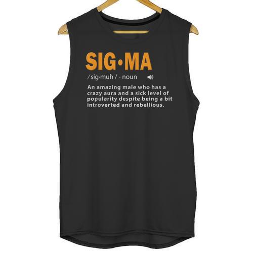 Sigma Male Definition Crazy Aura Lone Wolf Introvert Unisex Tank Top - Raresse