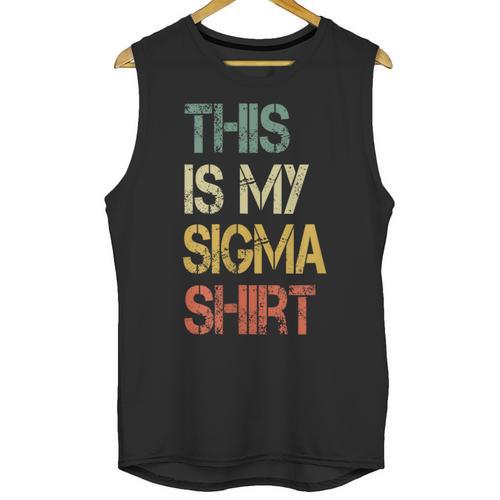 This Is My Sigma Shirt Male Lone Wolf Minimalist Introvert Unisex Tank Top - Raresse