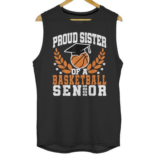 Sister Class Of 2025 Senior Basketball Graduation Family Unisex Tank Top - Best Gift Smart