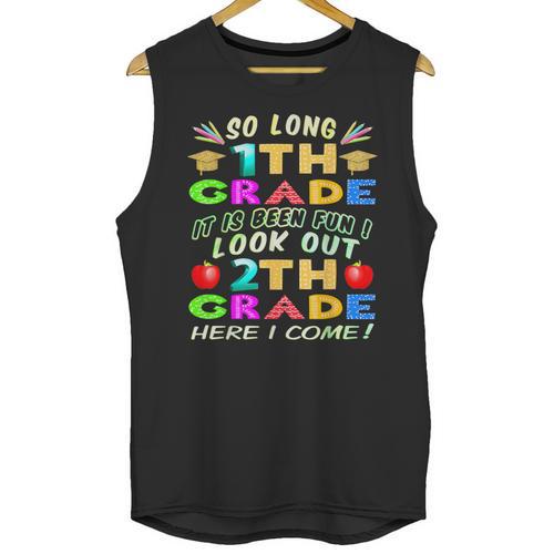 So Long 1st Grade 2nd Grade Here I Come Graduation 2022 Unisex Tank Top - Best Gift Smart