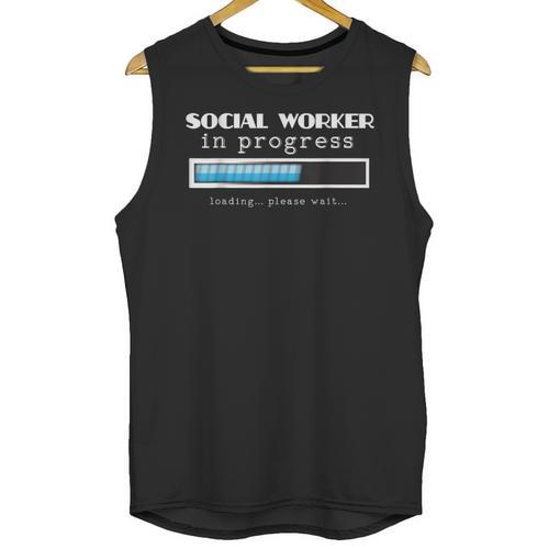 Social Worker In Progress MSW Masters Graduation Shirt Unisex Tank Top - Best Gift Smart