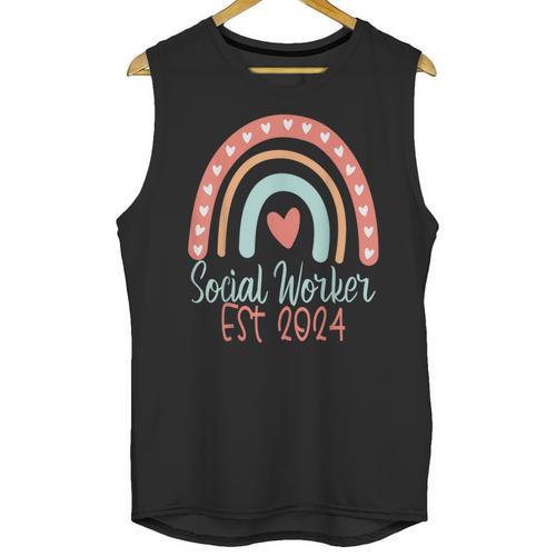 Social Worker Work MSW BSW Graduation 2024 Masters Degree Unisex Tank Top - Best Gift Smart
