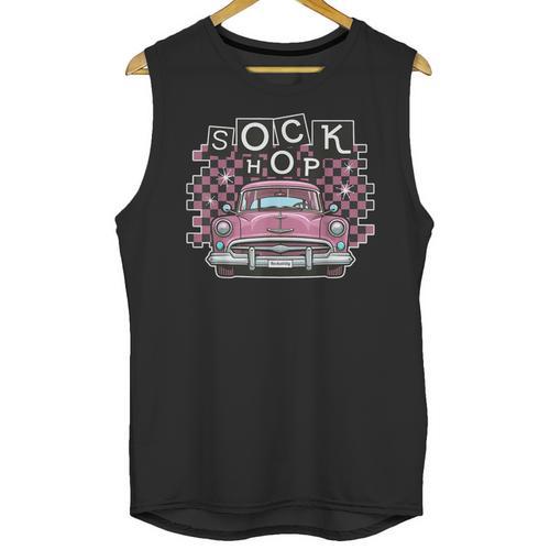 Sock Hop 50s Classic Car Nostalgia 1950s Greaser Unisex Tank Top - Figerry