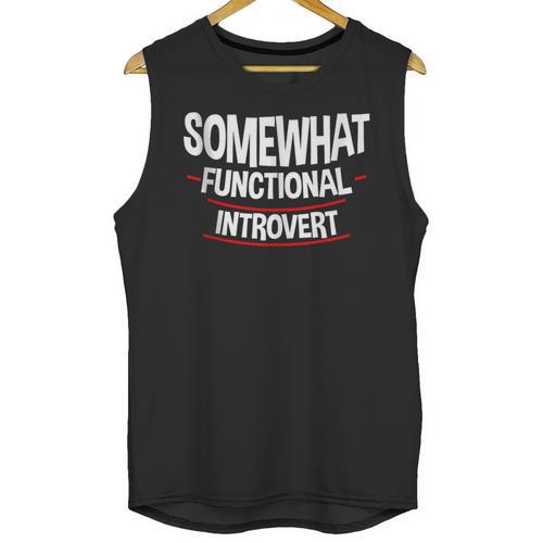 Somewhat Functional Introvert Unisex Tank Top - Raresse