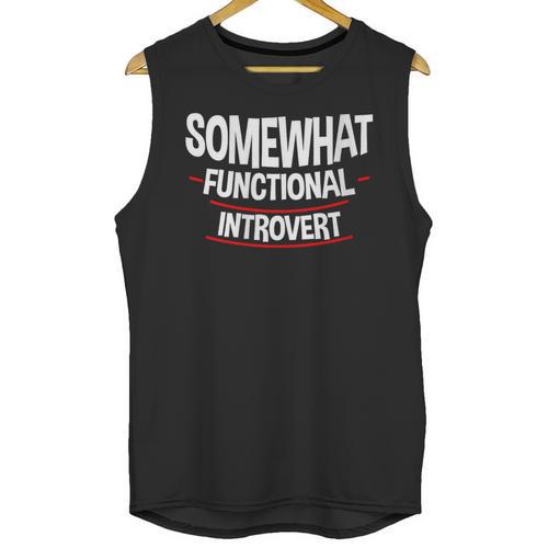 Somewhat Functional Introvert Unisex Tank Top - Raresse