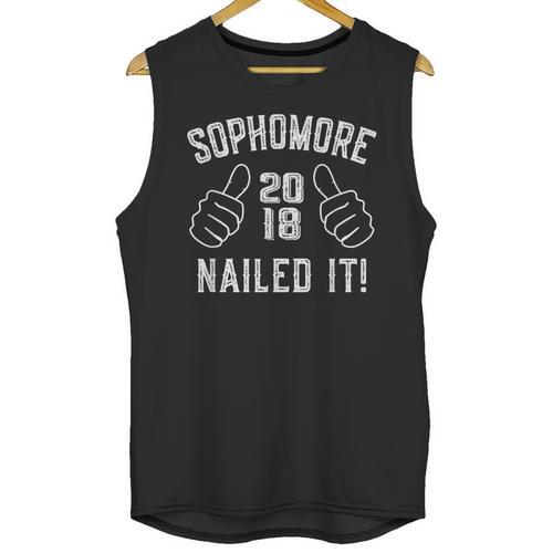 Sophomore Nailed It 2018 Graduation Unisex Tank Top - Best Gift Smart