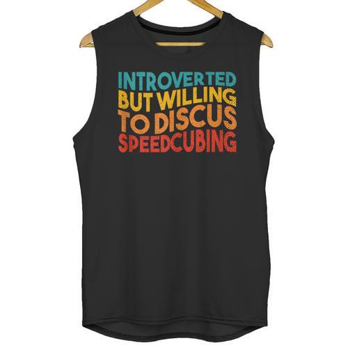 Speedcuber Introvert Cube Solver Speedsolving Speedcubing Unisex Tank Top - Raresse