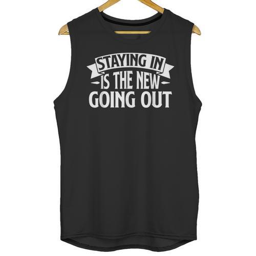 Staying In Is The New Going Out Introvert Unisex Tank Top - Raresse