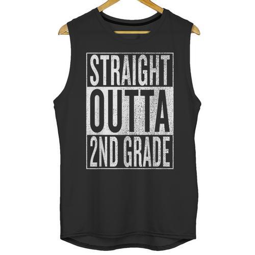 Straight Outta 2nd Grade Great Graduation Shirt Unisex Tank Top - Best Gift Smart