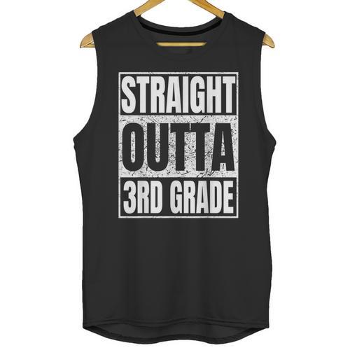 Straight Outta 3rd Grade Graduation Class 2025 Third Grade Unisex Tank Top - Best Gift Smart