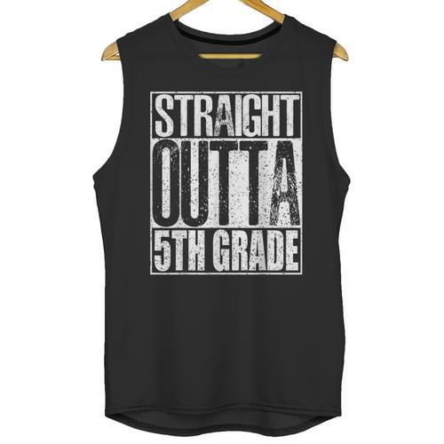Straight Outta 5th Grade Shirt Graduation 2017 Unisex Tank Top - Best Gift Smart