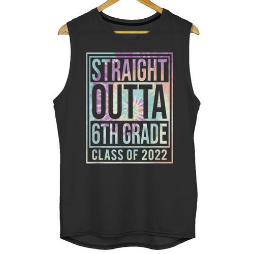 Straight Outta 6th Grade Class Of 2022 School Graduation Unisex Tank Top - Best Gift Smart