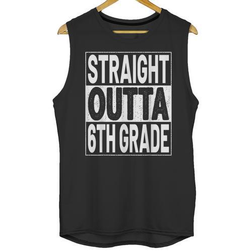 Straight Outta 6th Grade Graduation Sixth Grade Graduate Unisex Tank Top - Best Gift Smart