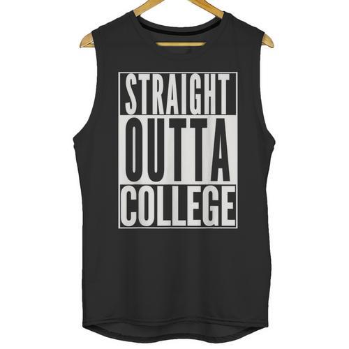 STRAIGHT OUTTA COLLEGE Graduation 2019 Her Him Women Unisex Tank Top - Best Gift Smart